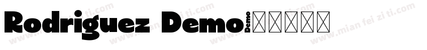 Rodriguez Demo字体转换